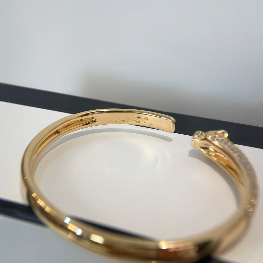[Imperial] PANTHERE GOLD DIAMOND OPEN BRACELET