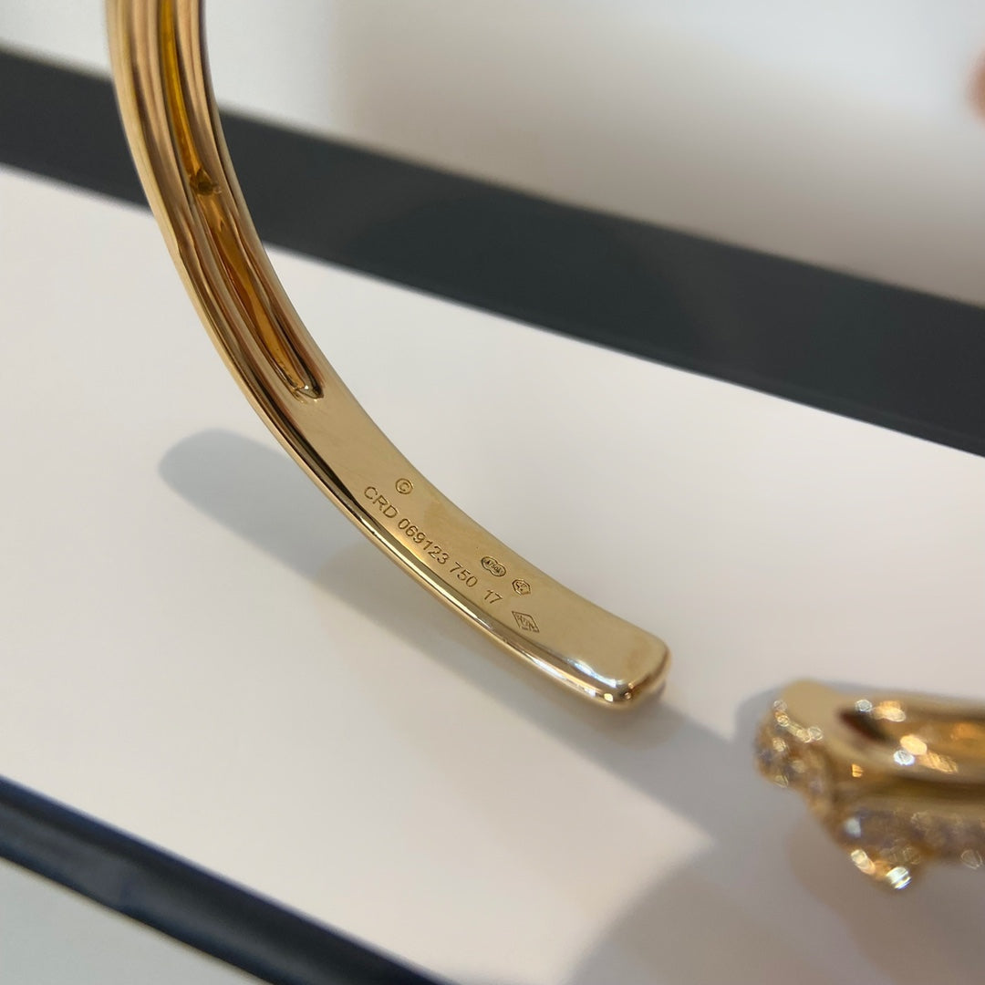 [Imperial] PANTHERE GOLD DIAMOND OPEN BRACELET