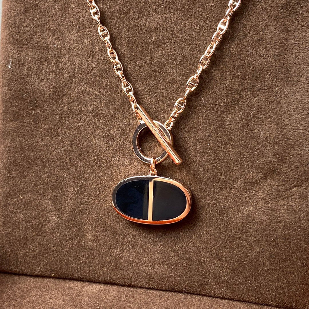 [Imperial] CHAINE VERSO BLACK CERAMIC NECKLACE