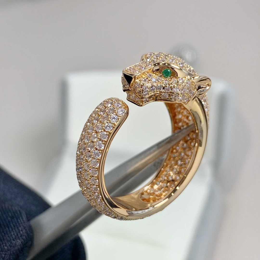 [Imperial] PANTHERE PINK GOLD DIAMOND RING