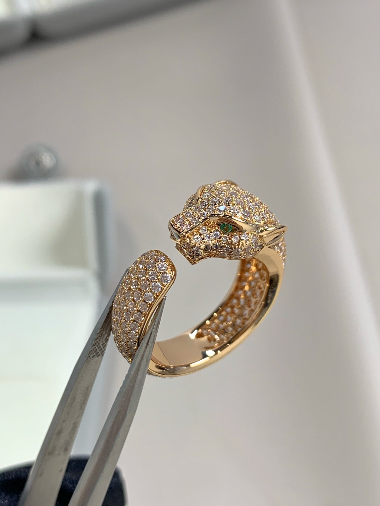 [Imperial] PANTHERE PINK GOLD DIAMOND RING