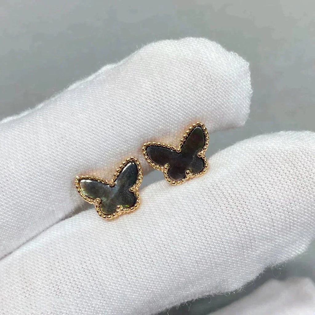 [Imperial] BUTTERFLY DARK MOP  EARRINGS