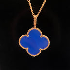 [Imperial] CLOVER 25MM NECKLACE TURQUOISE ROSE GOLD