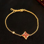 [Imperial] COLOR STAR CARNELIAN PINK GOLD DIAMOND BRACELET
