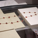 [Imperial] CLOVER 20 MOTIFS CARNELIAN NECKLACE