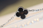 [Imperial] CLOVER 20 MOTIFS ONYX DIAMOND SILVER