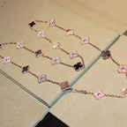 [Imperial] CLOVER 20 MOTIFS DARK MOP DIAMOND  NECKLACE