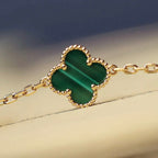 [Imperial] CLOVER 20 MOTIFS MALACHITE DIAMOND NECKLACE