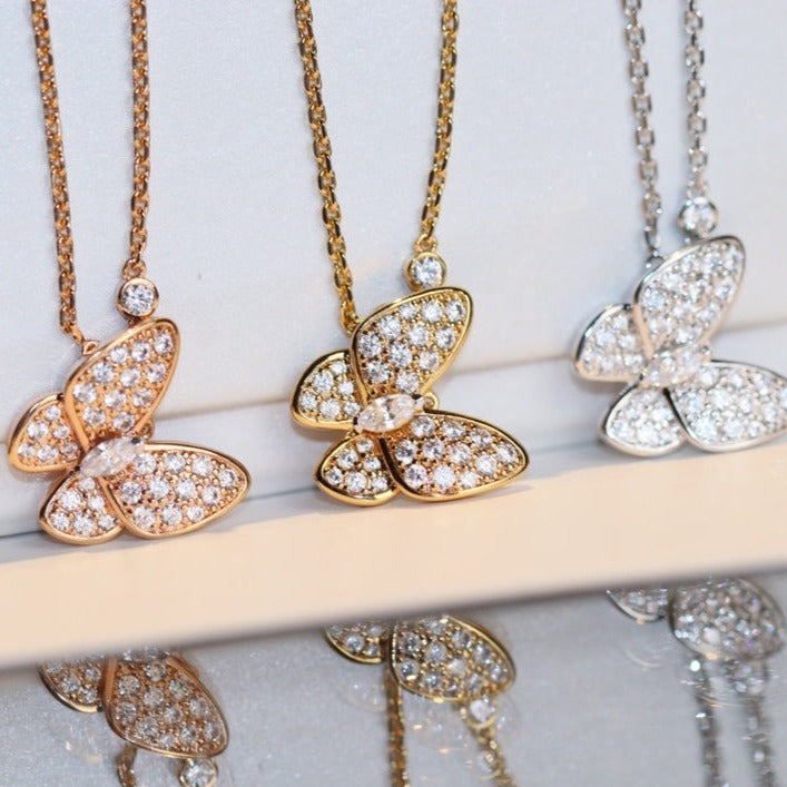 [Imperial] BUTTERFLY DIAMOND NECKLACE