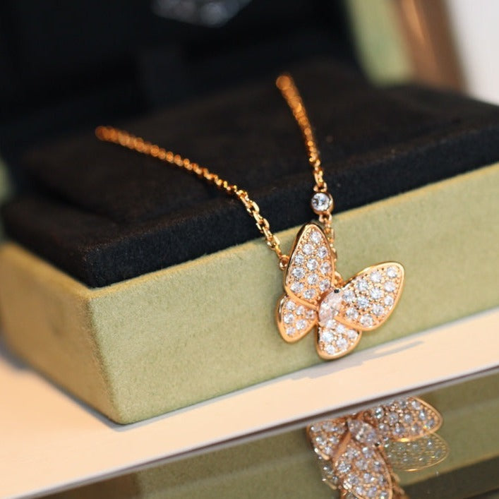 [Imperial] BUTTERFLY DIAMOND NECKLACE