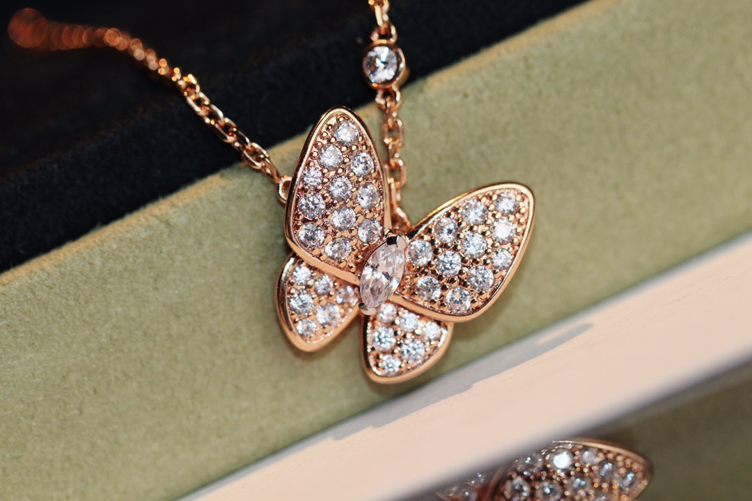 [Imperial] BUTTERFLY DIAMOND NECKLACE