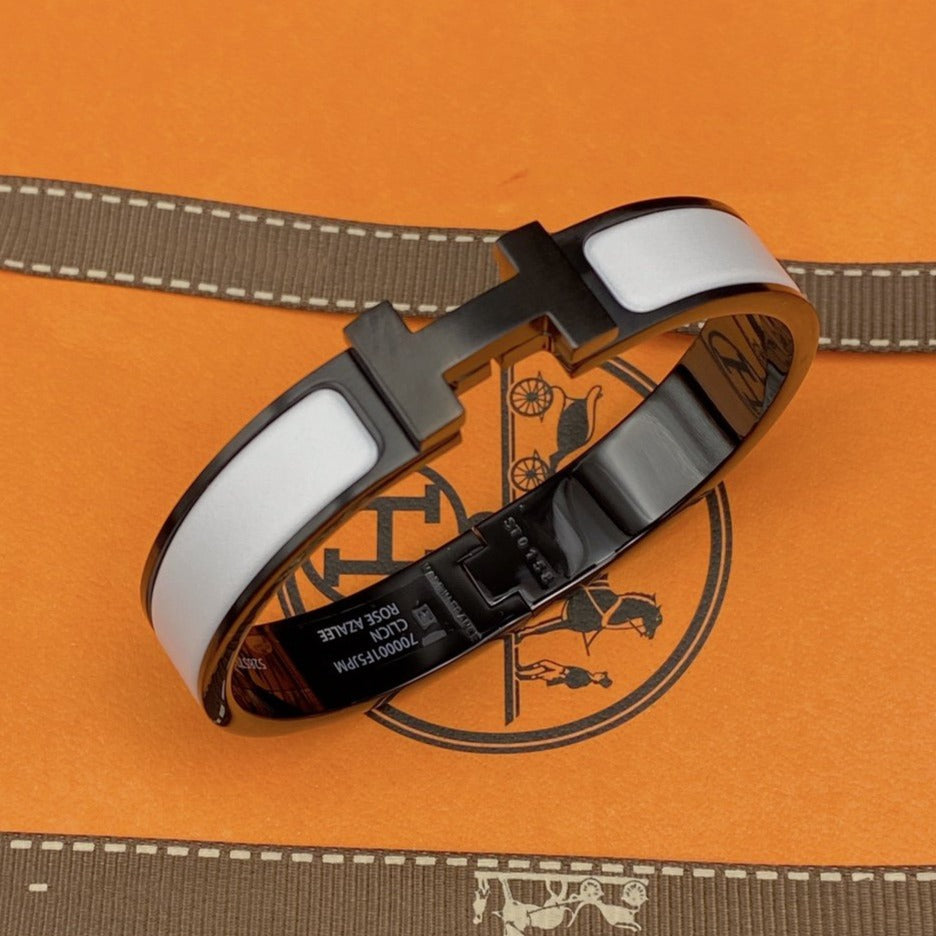[Imperial] H BRACELET 12MM BLACK WHITE CERAMIC