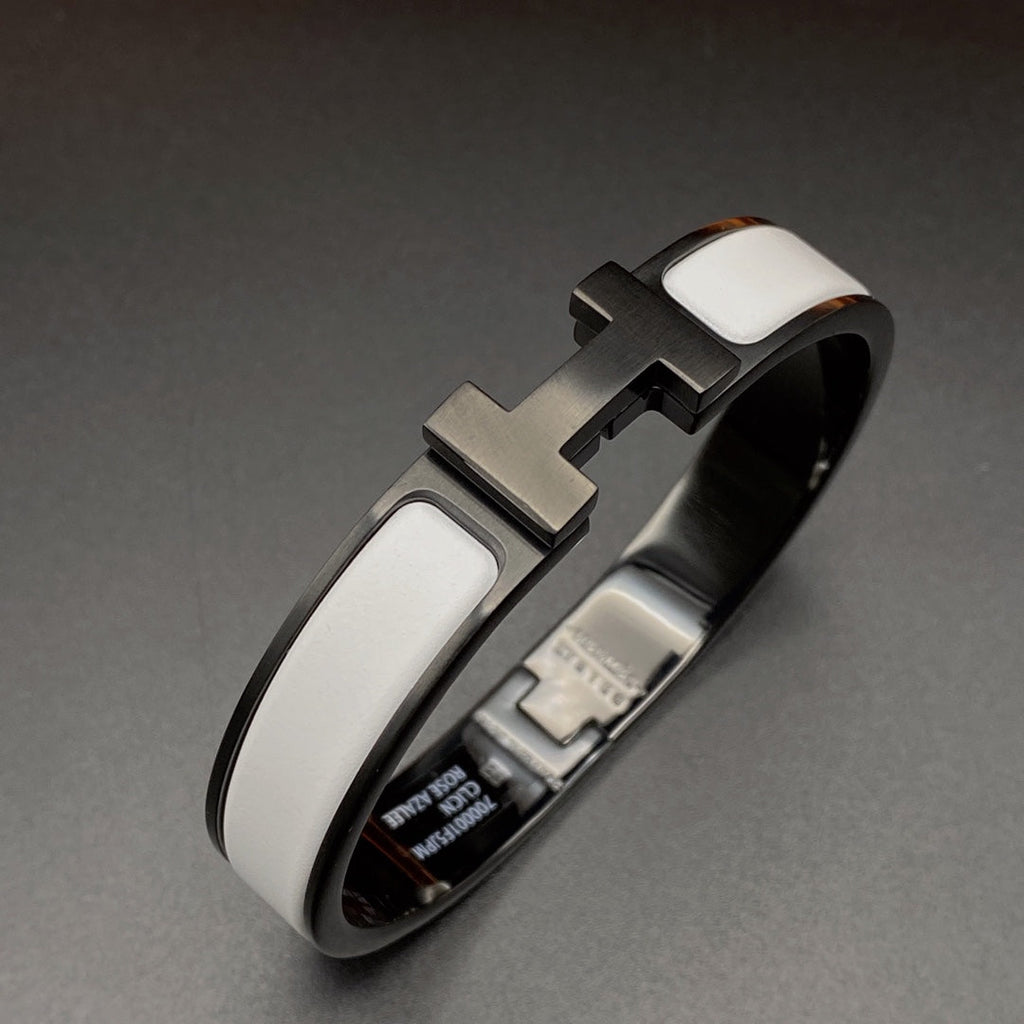 [Imperial] H BRACELET 12MM BLACK WHITE CERAMIC