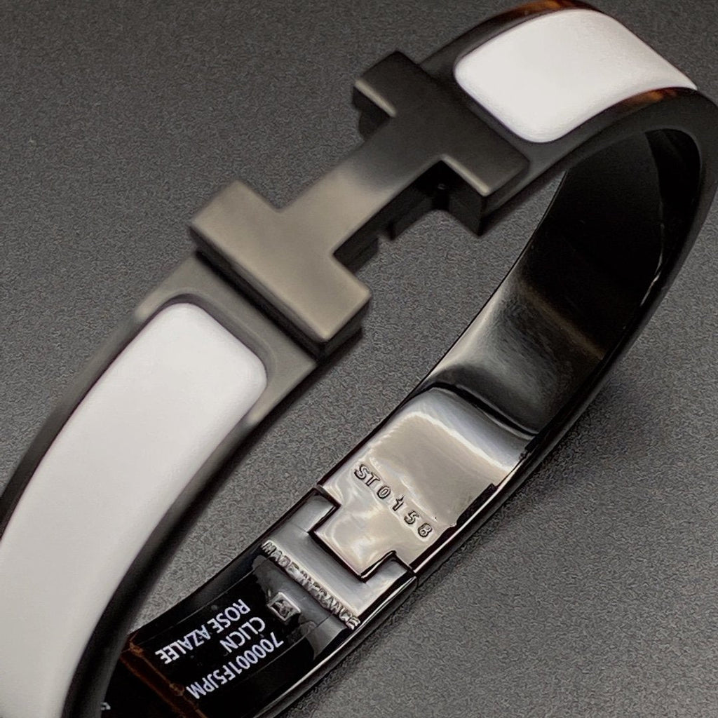 [Imperial] H BRACELET 12MM BLACK WHITE CERAMIC