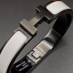 [Imperial] H BRACELET 12MM BLACK WHITE CERAMIC