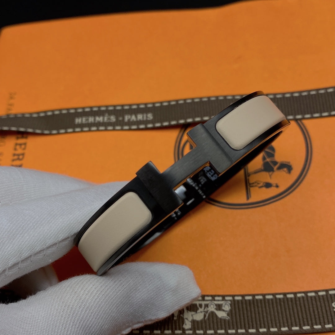 [Imperial] H BRACELET 12MM BLACK BEIGE CERAMIC