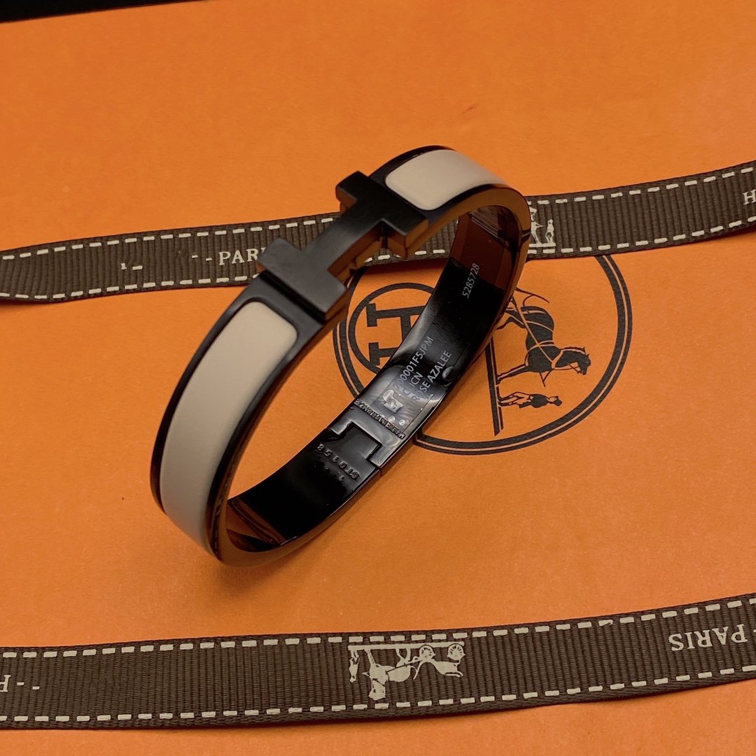 [Imperial] H BRACELET 12MM BLACK BEIGE CERAMIC