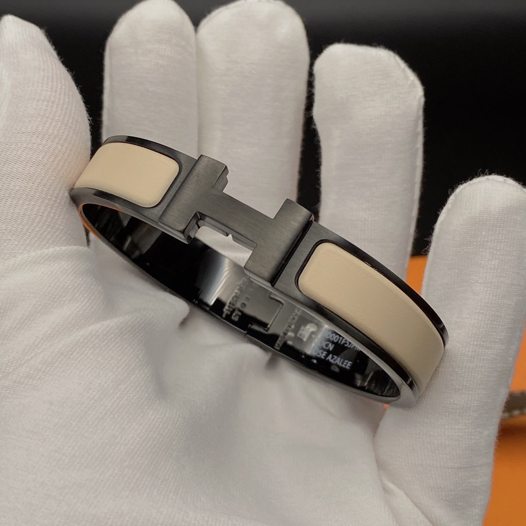 [Imperial] H BRACELET 12MM BLACK BEIGE CERAMIC