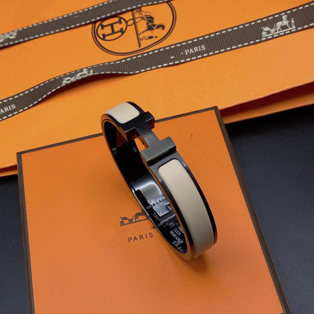 [Imperial] H BRACELET 12MM BLACK BEIGE CERAMIC