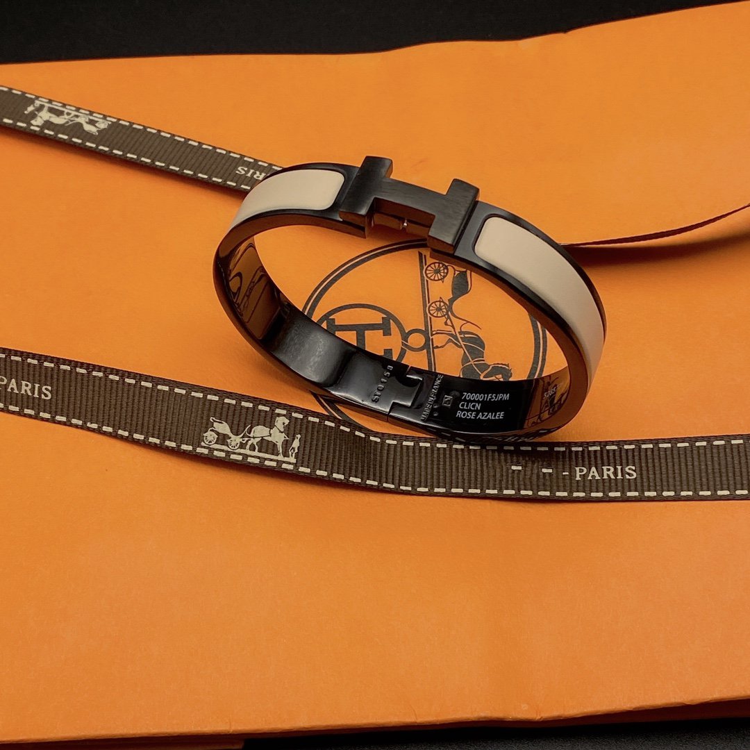 [Imperial] H BRACELET 12MM BLACK BEIGE CERAMIC