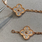 [Imperial] New  CLOVER 5 MOTIF FULL DIAMOND BRACELET COLLECTION