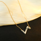 [Imperial] VOLT SILVER DIAMOND PEDANT NECKLACE