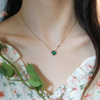 [Imperial] SUN PEDANT PINK GOLD 1 DIAMOND NECKLACE