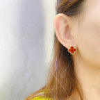 [Imperial] CLOVER MEDIUM 1 MOTIFS CARNELIAN  EARRINGS