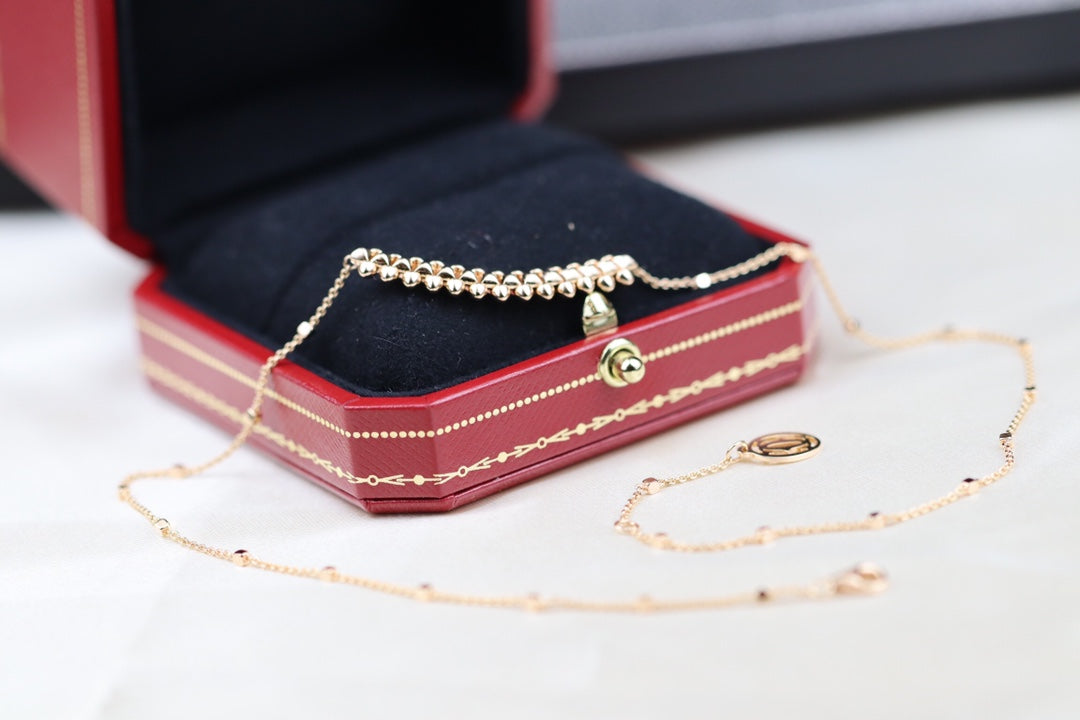 [Imperial] CLASH PINK GOLD NECKLACE
