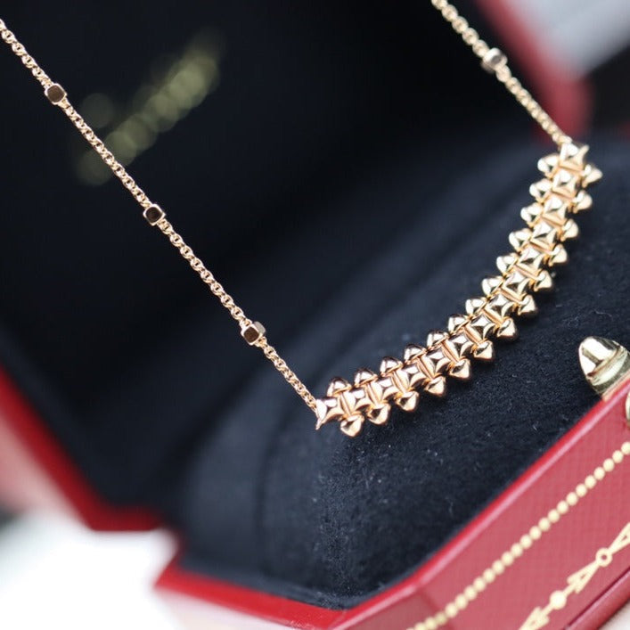 [Imperial] CLASH PINK GOLD NECKLACE