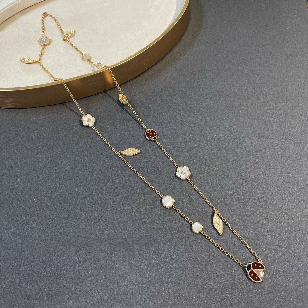 [Imperial] LUCKY SPRING 15 MOTIFS GOLD NECKLACE