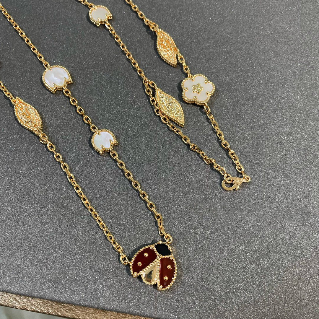 [Imperial] LUCKY SPRING 15 MOTIFS GOLD NECKLACE