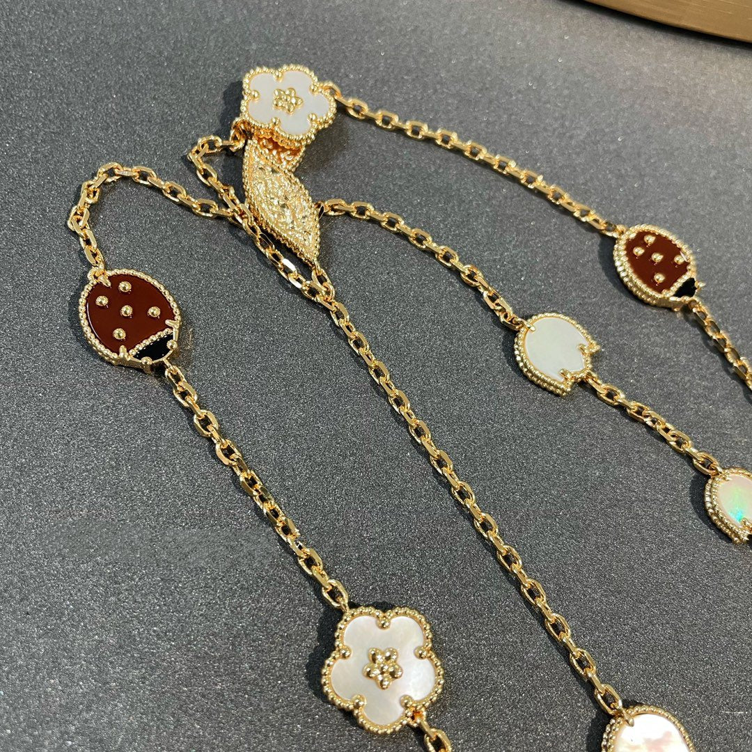 [Imperial] LUCKY SPRING 15 MOTIFS GOLD NECKLACE