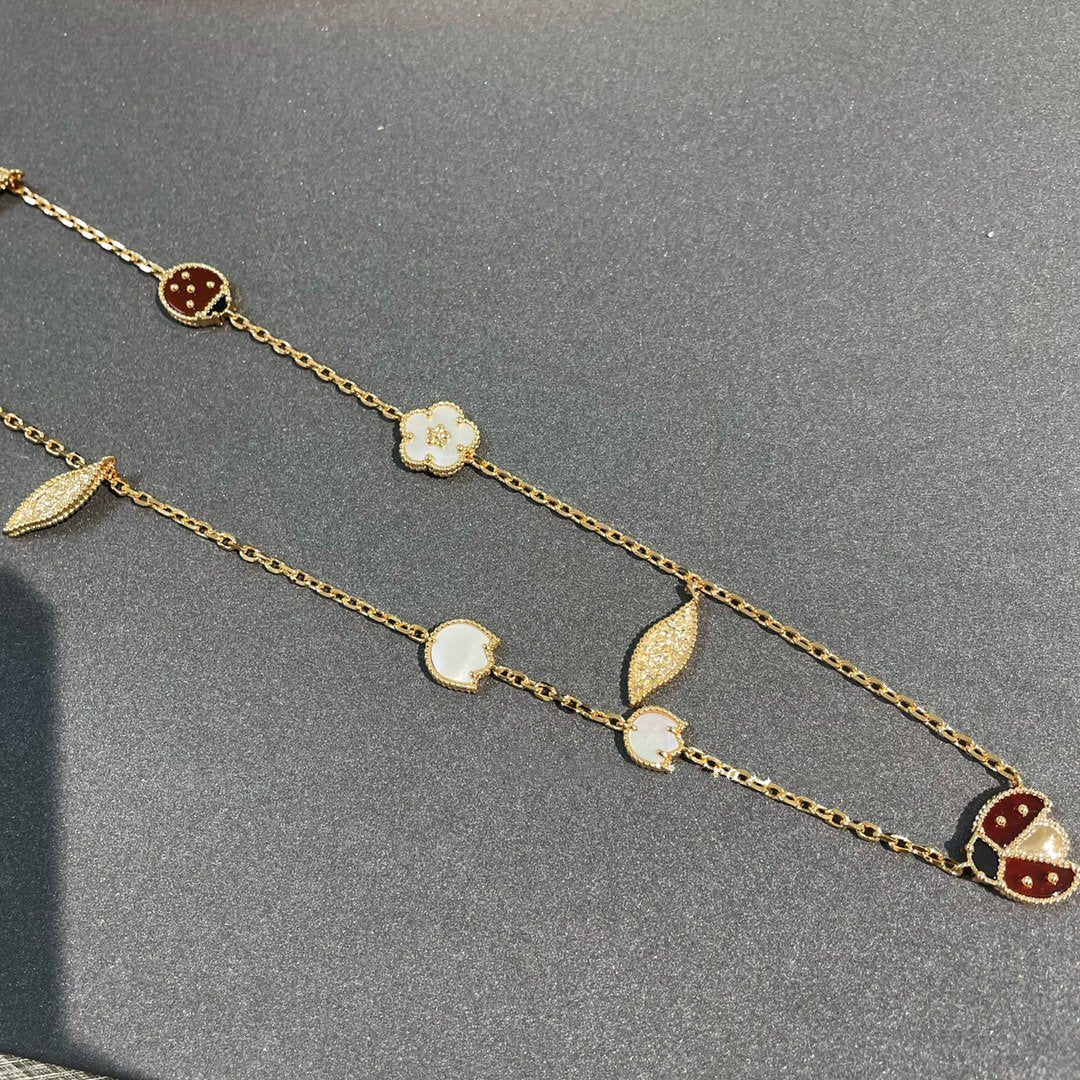 [Imperial] LUCKY SPRING 15 MOTIFS GOLD NECKLACE