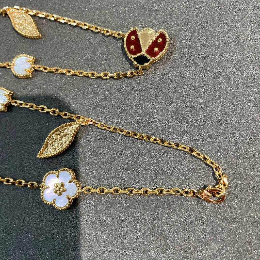 [Imperial] LUCKY SPRING 15 MOTIFS GOLD NECKLACE