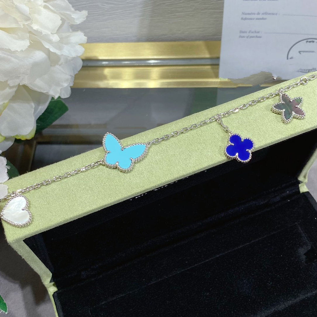 [Imperial] LUCKY SPRING SILVER BRACELET 4 MOTIF