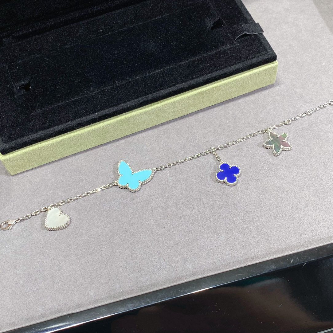 [Imperial] LUCKY SPRING SILVER BRACELET 4 MOTIF