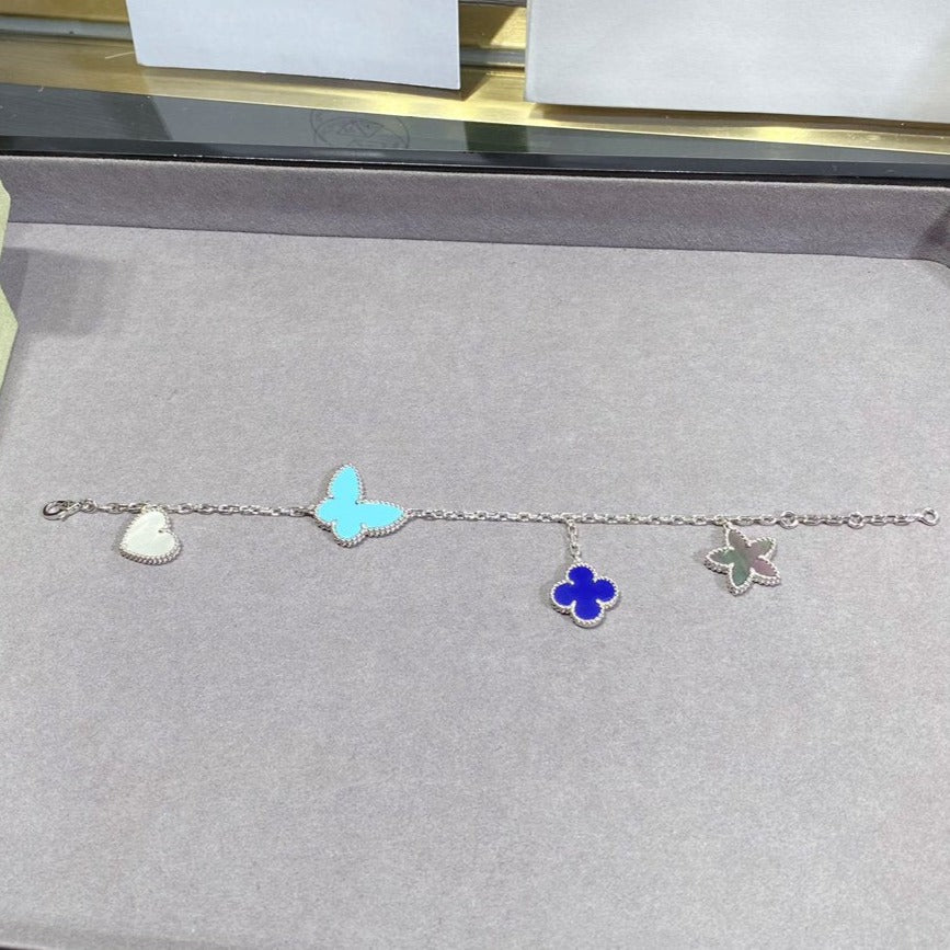 [Imperial] LUCKY SPRING SILVER BRACELET 4 MOTIF