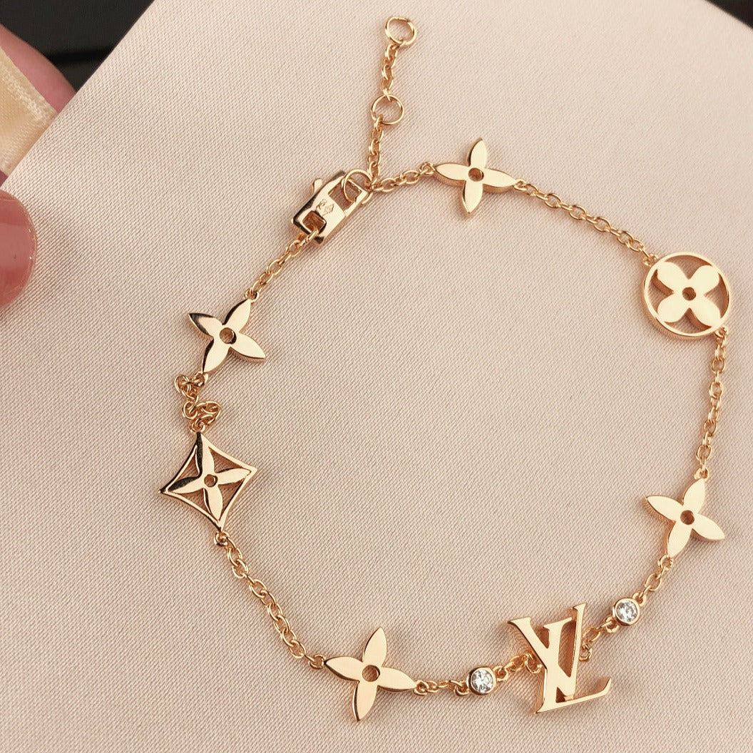 [Imperial] STAR AND SUN 7 MOTIFS GOLD BRACELET