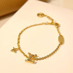[Imperial] LOGO STAR MOTIF GOLD BRACELET