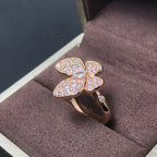 [Imperial] BUTTERFLY PINK GOLD DIAMOND RING
