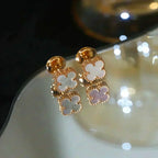 [Imperial] CLOVER MINI 9.5MM WHITE MOP EARRINGS