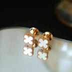 [Imperial] CLOVER MINI 9.5MM WHITE MOP EARRINGS