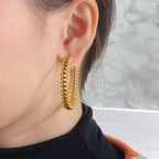 [Imperial] CLASH HOOP EARRINGS