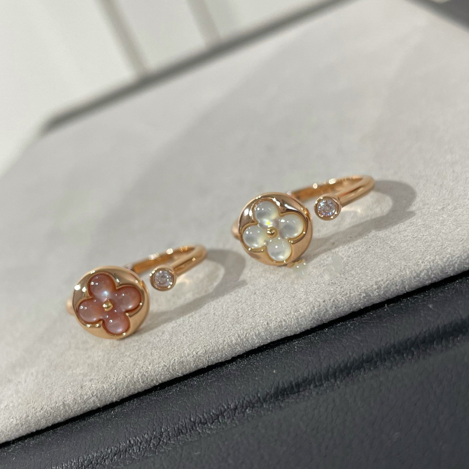 [Imperial] SUN 1 DIAMOND PINK MOP RING