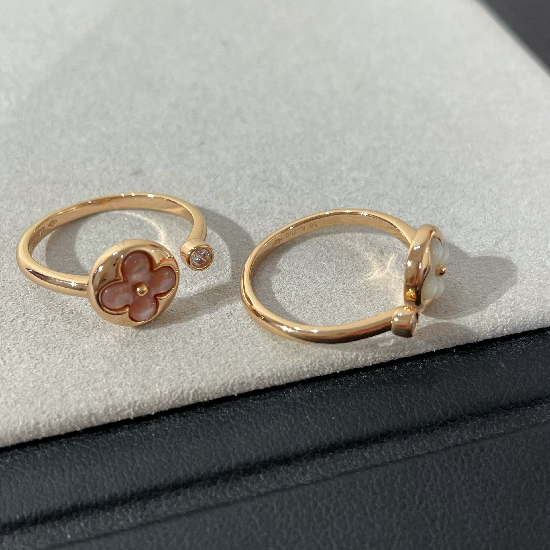 [Imperial] SUN 1 DIAMOND PINK MOP RING