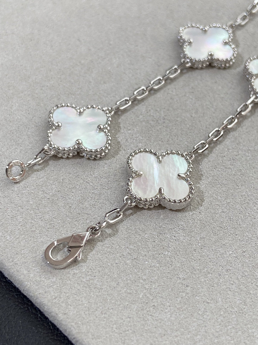 [Imperial]New CLOVER WHITE PEARL MOP 5 MOTIF BRACELET COLLECTION