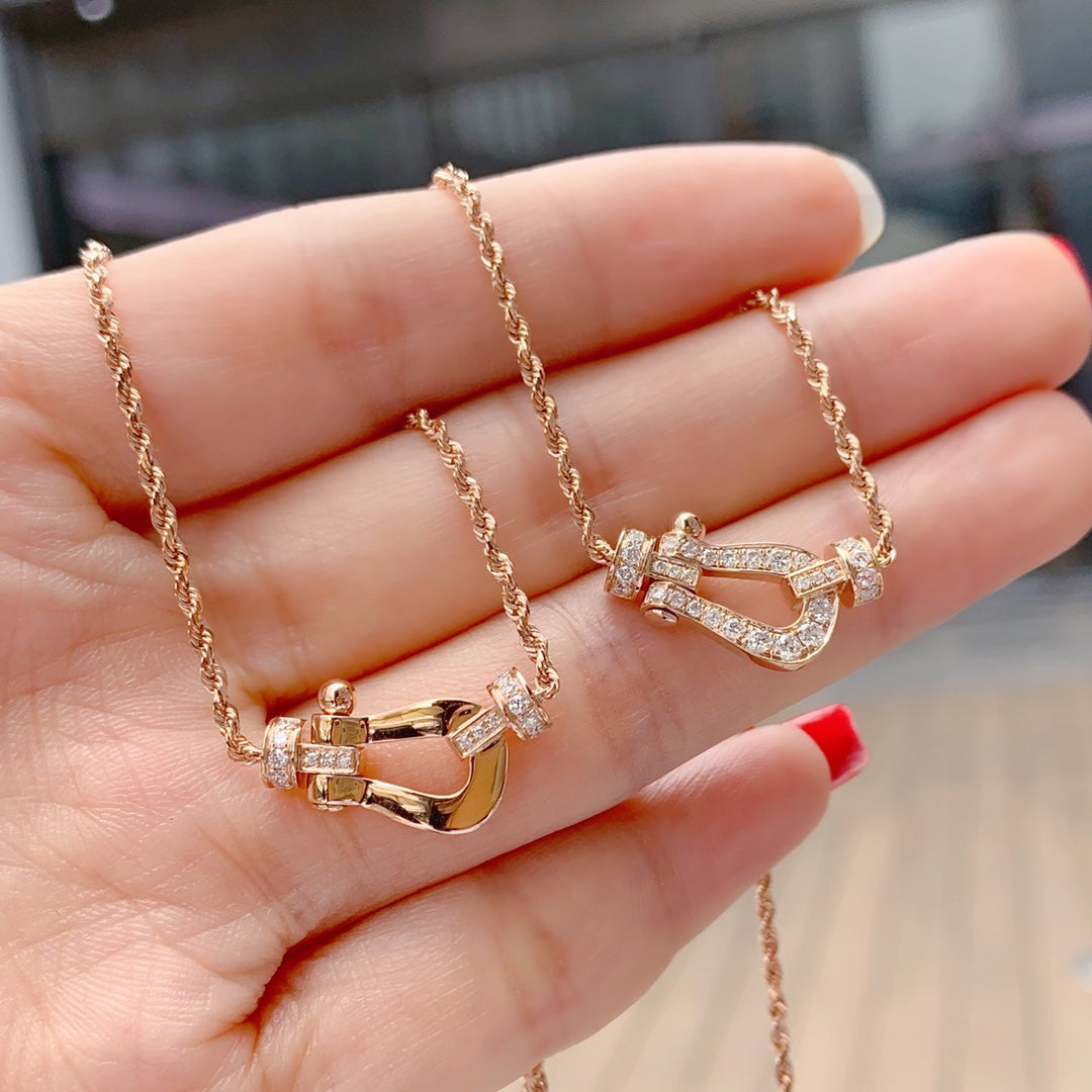 [Imperial] FORCE 10 PINK GOLD DIAMOND NECKLACE