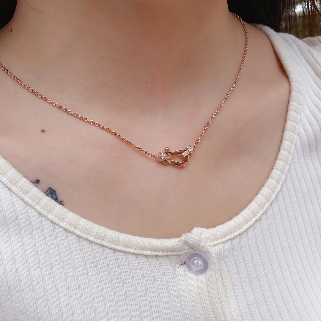 [Imperial] FORCE 10 PINK GOLD DIAMOND NECKLACE