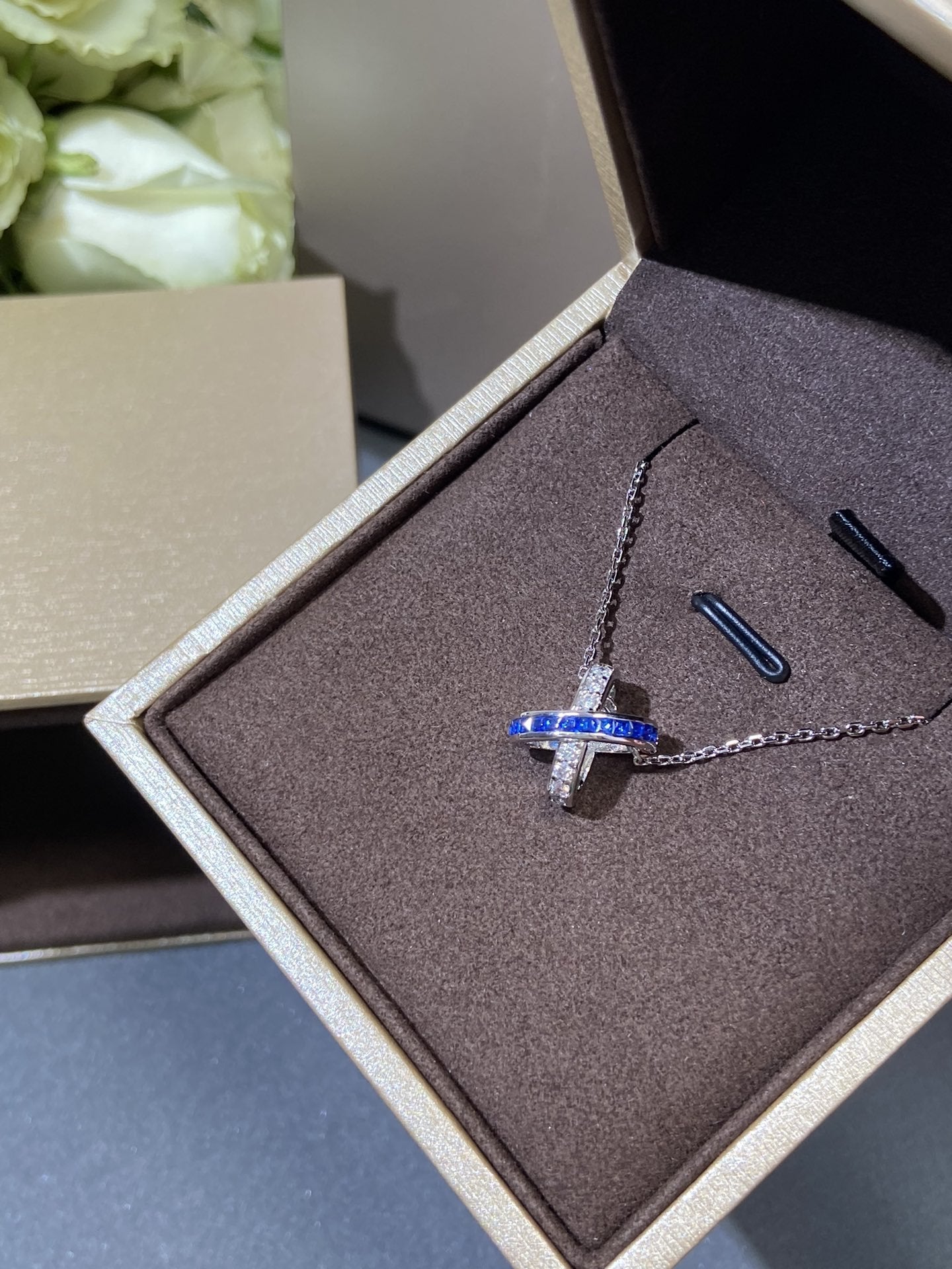 [Imperial] LIENS DIAMOND SILVER NECKLACE